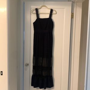 Foxiedox- Size M - Navy Blue Lace Maxi Dress